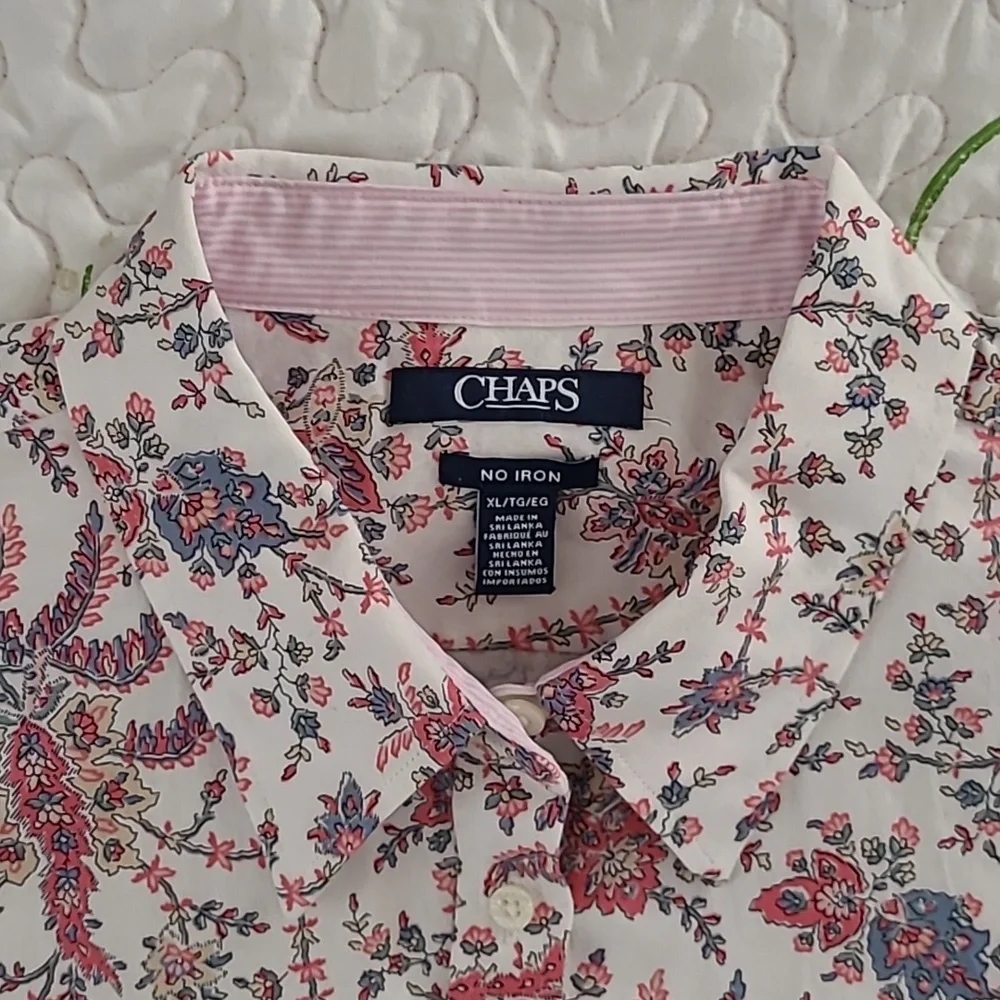 Women's Chaps XL 3/4 Length Sleeve Button Down. Great Condition (5) - Picture 7 of 13